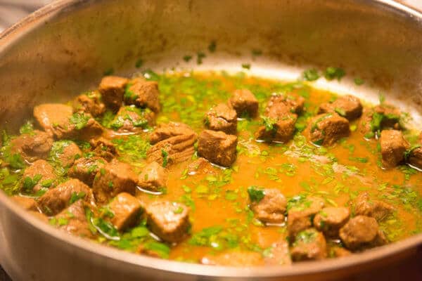 Pittige curry met lamsvlees